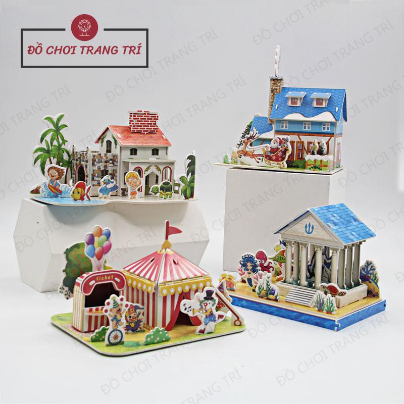 Mô hình 3D tự lắp ráp cho bé - Khu giải trí, nghỉ dưỡng