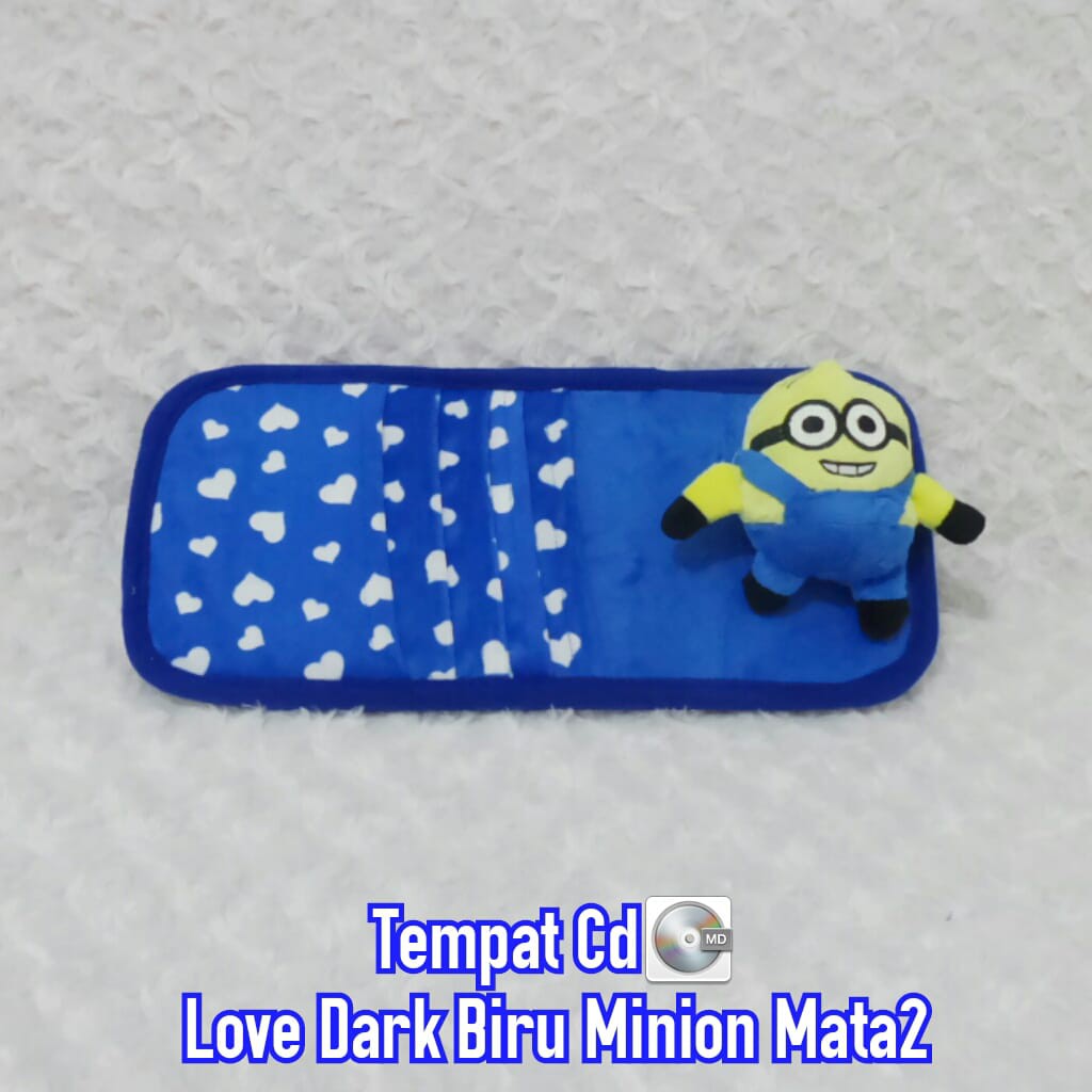 Túi Đựng Đĩa Cd In Hình Minions Màu Xanh Dương Đậm
