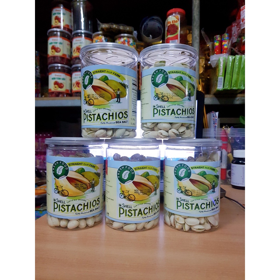 Hạt dẻ cười rang muối không tẩy trắng chất lượng cao, hạt dinh dưỡng, hộp 300gr