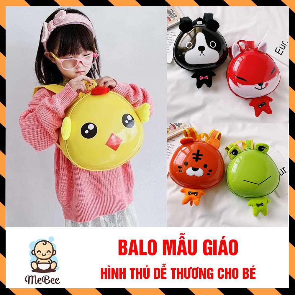 Balo Trứng Cho Bé Mẫu Giáo Hình Thú 3D Dễ Thương - MẪU HEO HỒNG