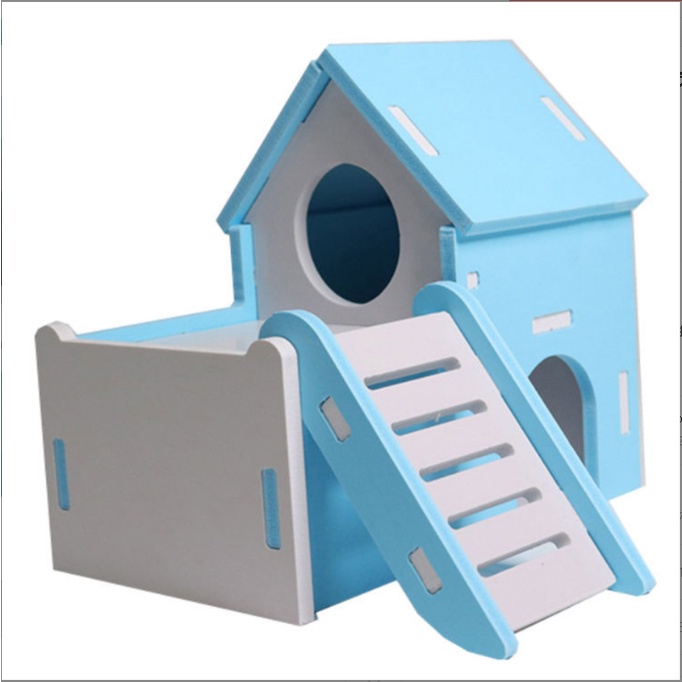 Nhà ngủ hamster 2 tầng kèm cầu thang