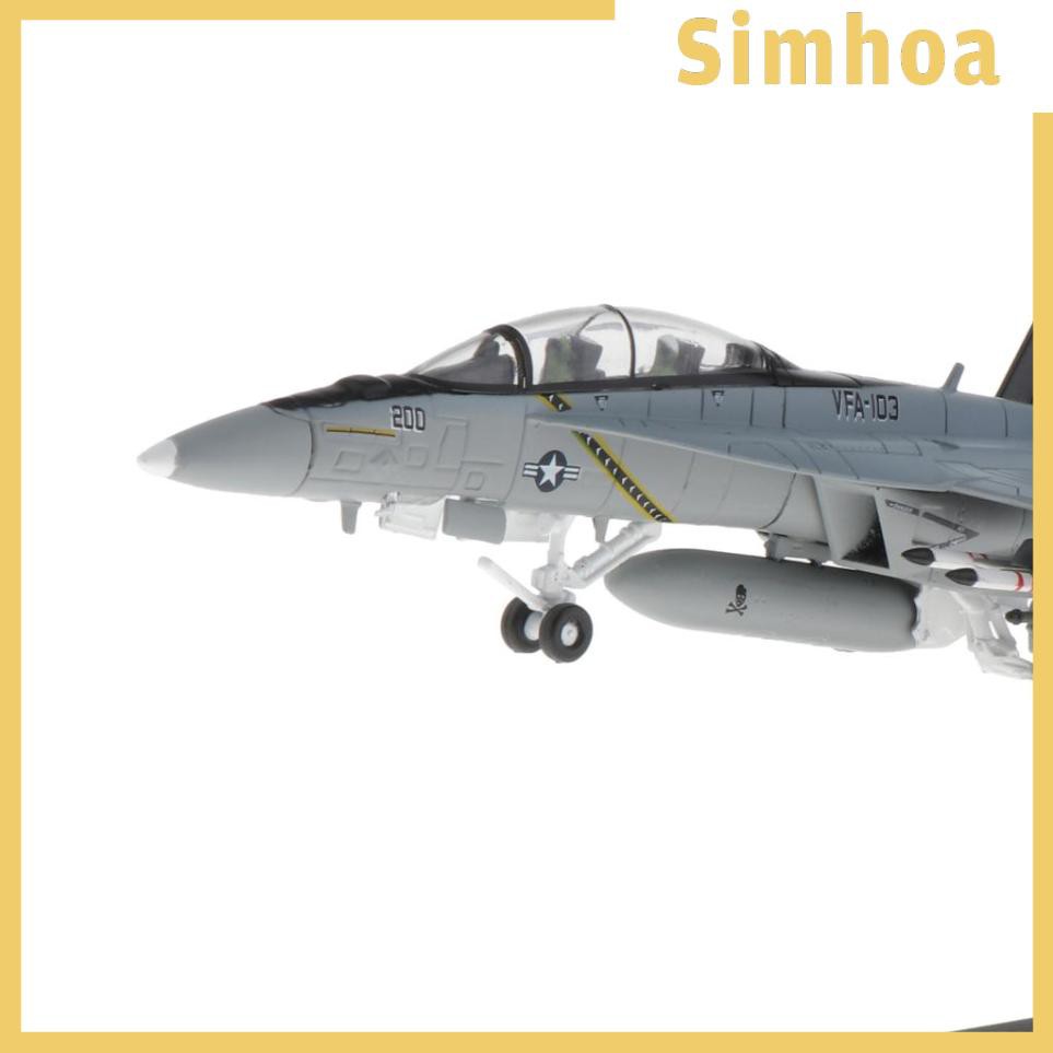 Mô hình máy bay chiến đấu quân sự tỷ lệ 1: 100 F / A-18 trang trí nội thất