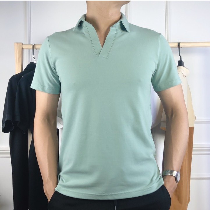 Áo thun POLO CỔ V 6 màu - chất thun cá sấu cotton 100% | BigBuy360 - bigbuy360.vn
