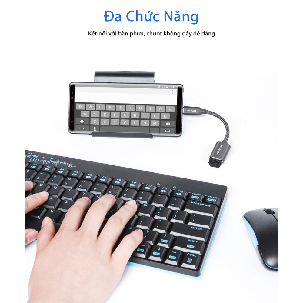 Cáp chuyển đổi dữ liệu Type C sang USB tốc độ cao dành cho Macbook, Ipad, điện thoại Samsung, Oppo, Huwei... | BigBuy360 - bigbuy360.vn