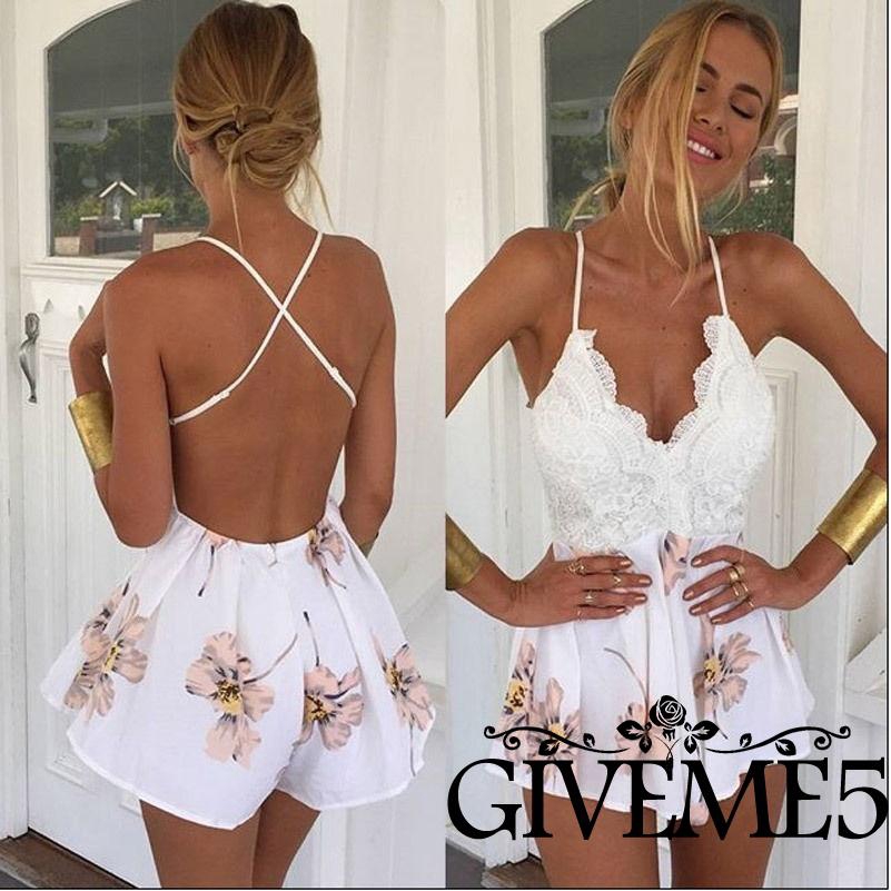 Bộ áo liền quần in hoạt hình xinh xắn gợi cảm dành cho nữ