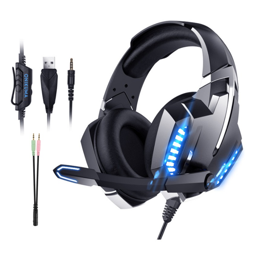 Tai nghe chơi game Onikuma K18 có micro khử tiếng ồn chất lượng cao cho PC/PS4 | BigBuy360 - bigbuy360.vn