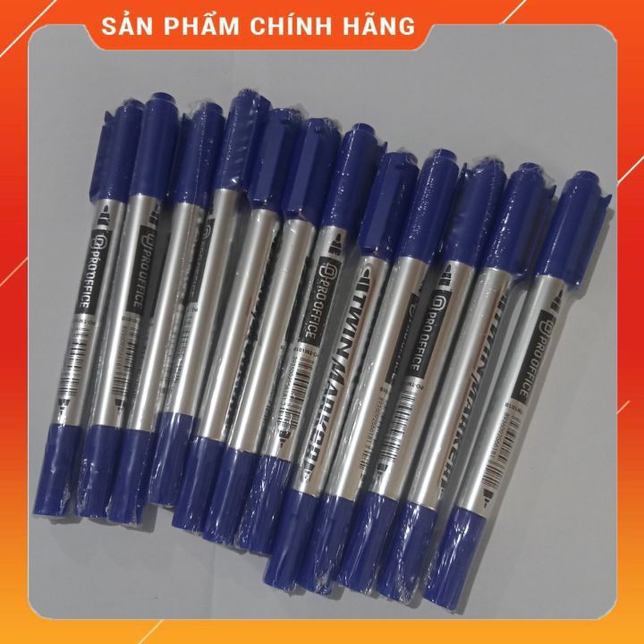 Bút Lông Dầu Hai Đầu,Bút Dạ Kính Po-tm101b Sắc Từng Nét Bút Viết Không Trôi