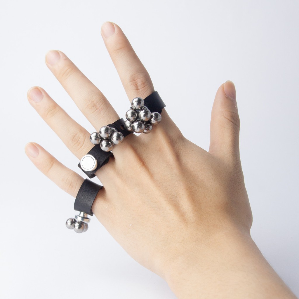 Nhẫn nam châm hút bi dùng cho ná cao su và các loại ná thun cao cấp - NHB004