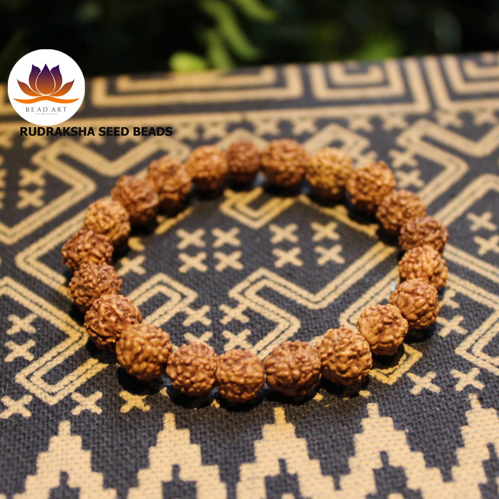 Vòng Tay 21 Hạt Bồ Đề Kim Cang (Rudraksha) Từ Tibet, Mệnh Mộc, Hoả, Chuỗi Hạt , Vòng Tay Phong Thuỷ S45 - Bead Art