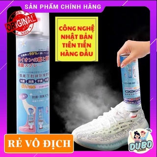 Chai Xịt Khử Mùi Giày Nhật Bản Công Nghệ ION Bạc, Loại Bỏ Mùi Hôi, Kháng Khuẩn Tuyệt Đối.