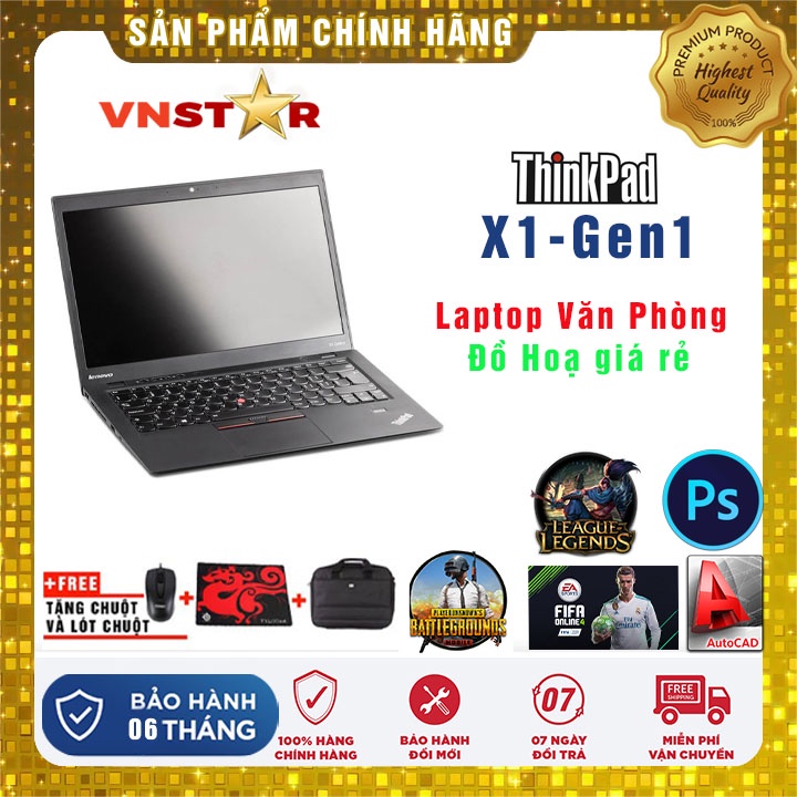 Laptop Lenovo ThinkPad X1 Carbon Gen1 i5 | Ram 4GB/8GB | SSD 128/256Gb 14" | FHD - Nhập khẩu USA | WebRaoVat - webraovat.net.vn