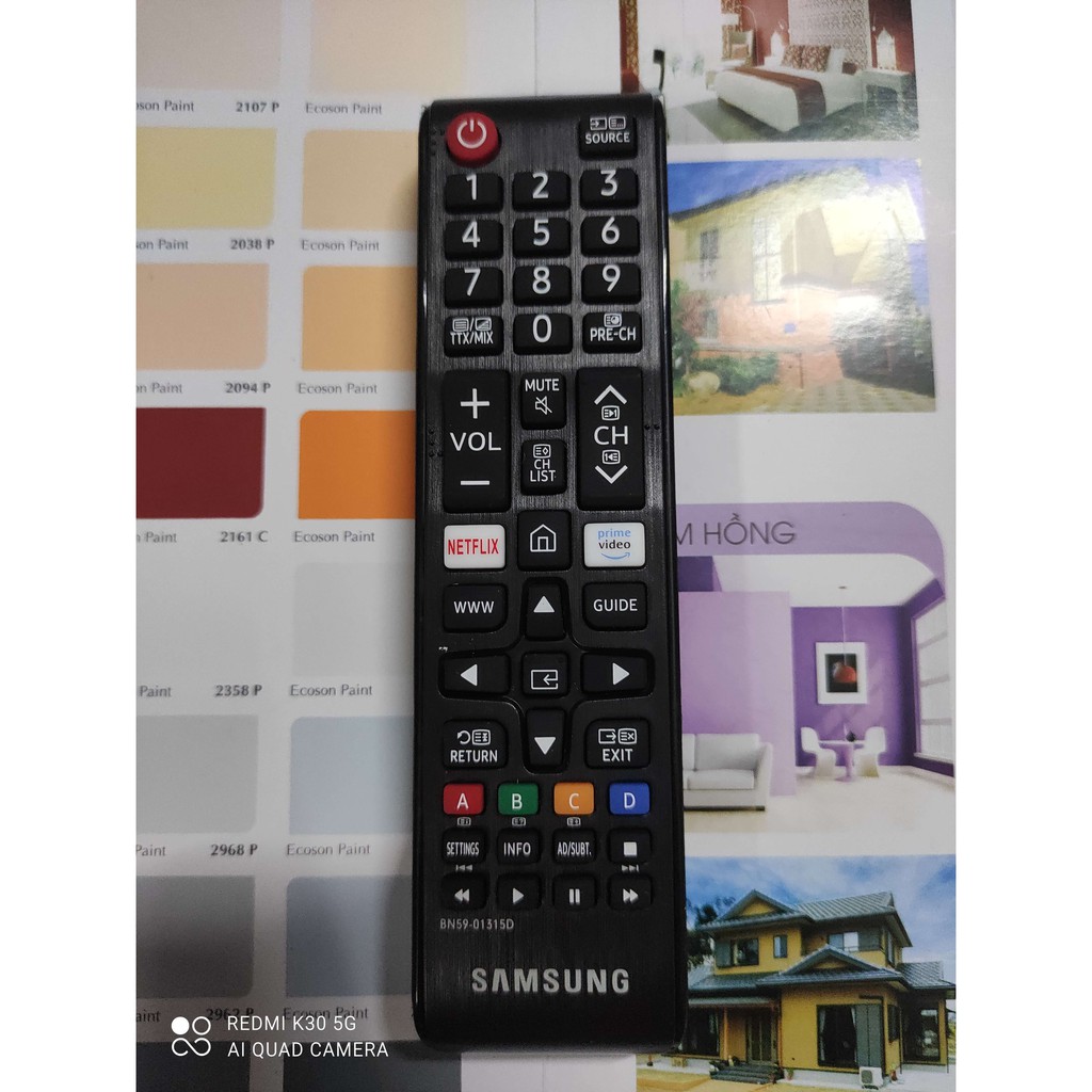 Remote điều khiển tivi Samsung smart BN59-01315D dòng TU - Model 2020