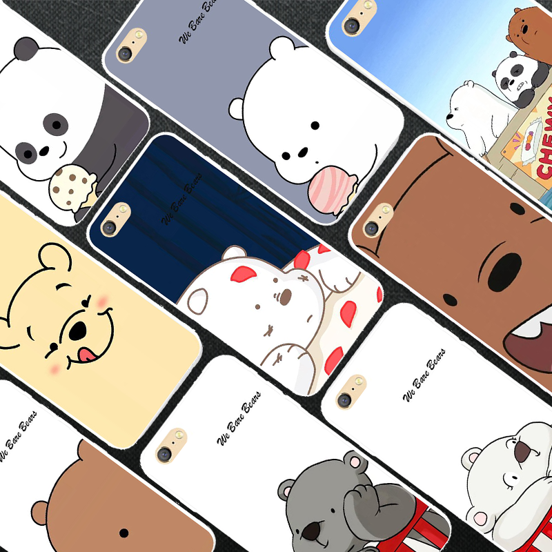 Ốp oppo - Ốp lưng chống sốc OPPO A33 A71 A77 R7S R9S R11 R11S R15 F3 Pro Plus We Bare Bears Silicone Case