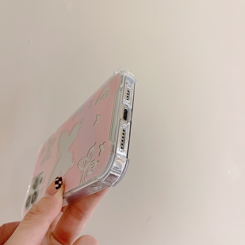 Ốp Điện Thoại Tráng Gương Hình Bướm Cho Iphone 14promax / 13mini 11 / 12pro 678Plus / xsmax / xr