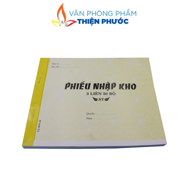Phiếu xuất nhập kho A4 3 liên 25x20mm, Xấp 150 tờ THIỆN PHƯỚC