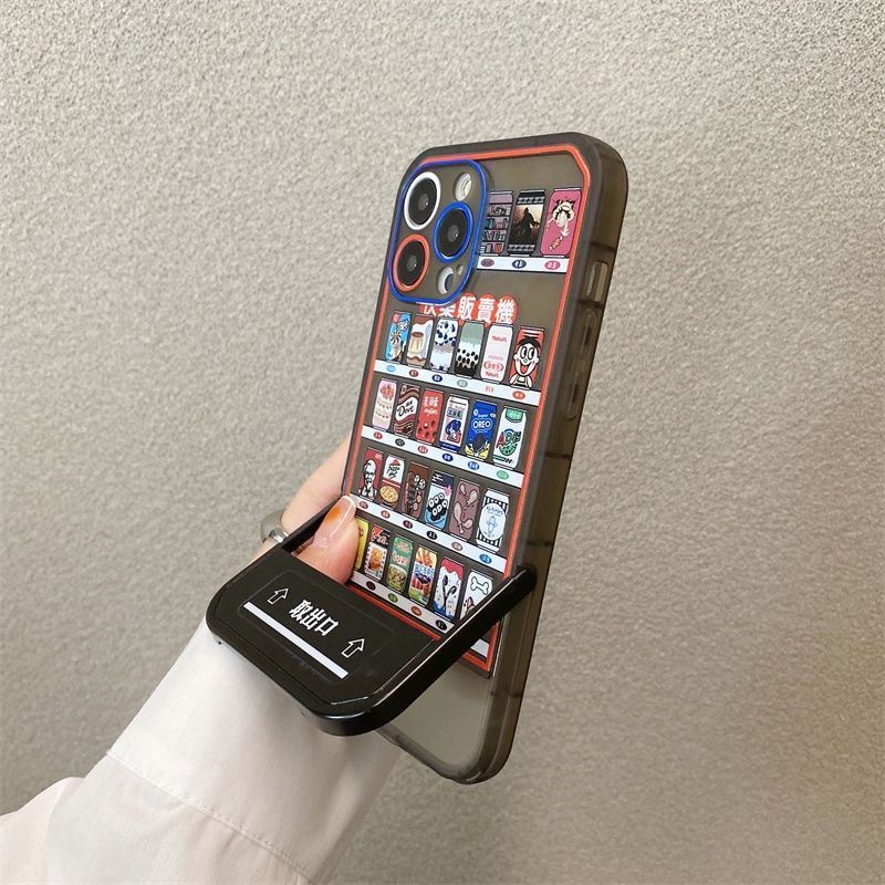 Ốp Điện Thoại TPU Họa Tiết Máy Bán Nước Uống Cho iPhone 14 pro MAX 13 12 11 pro MAX X XR XS MAX