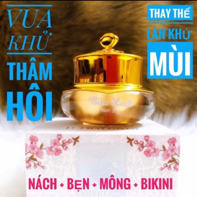 BIHO LADI [COMBO 2 HỘP] SIÊU DƯỠNG THÂM 5S (Biho Lady loại bỏ thâm hôi nách bẹn mông bikini )