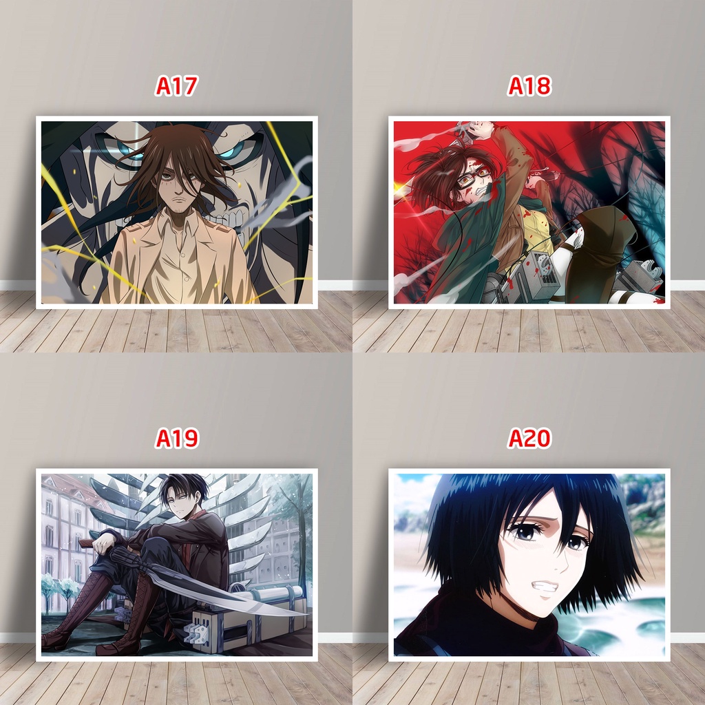 Tấm Postcard Cao Cấp Anime Attack on Titan