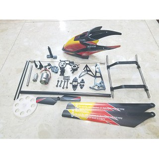 Xuongpinoto phụ kiện đầy đủ dùng cho máy bay trục thăng 4 kênh cỡ lớn wltoys v913,hàng mới 100%