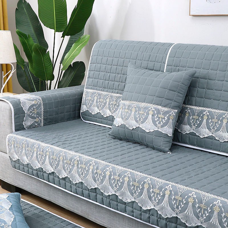 Đệm sofa bốn mùa đa năng chống trượt bộ bọc nỉ ghế trọn gói 123 tổ hợp