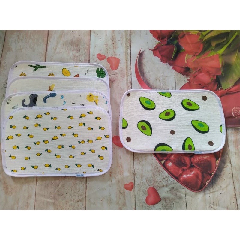 Gối xô, Gối thông hơi 3D 10 lớp ChoBé Sơ Sinh có lớp Lót 3D Thấm Hút Mồ Hôi