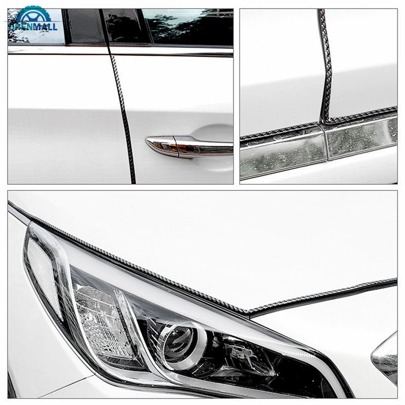 Dải bảo vệ chống xước cửa ô tô hoạ tiết sợi carbon dài 5m