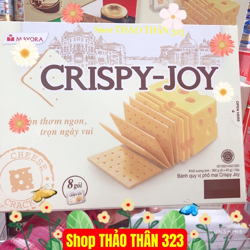 Bánh Quy Vị Phô Mai CRISPY - JOY 360gram