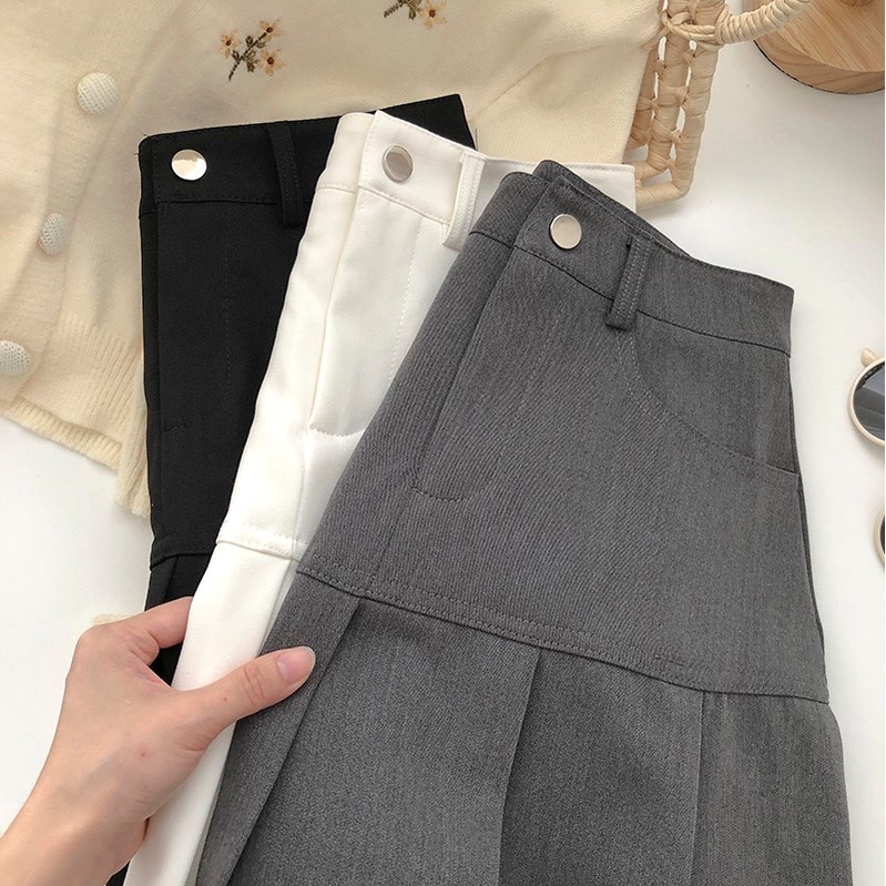 Chân váy chữ A cạp cao dáng xòe kiểu Hàn Quốc Bigsize CVBS007 Dành cho các nàng từ 55-95kg