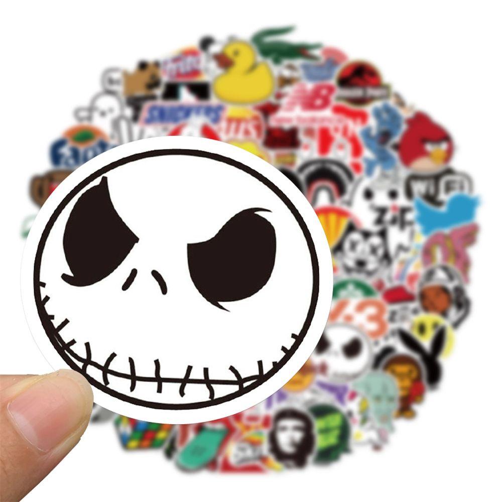 PEWANY Bộ 101 Nhãn Dán Logo Trang Trí Ván Trượt / Guitar / Laptop