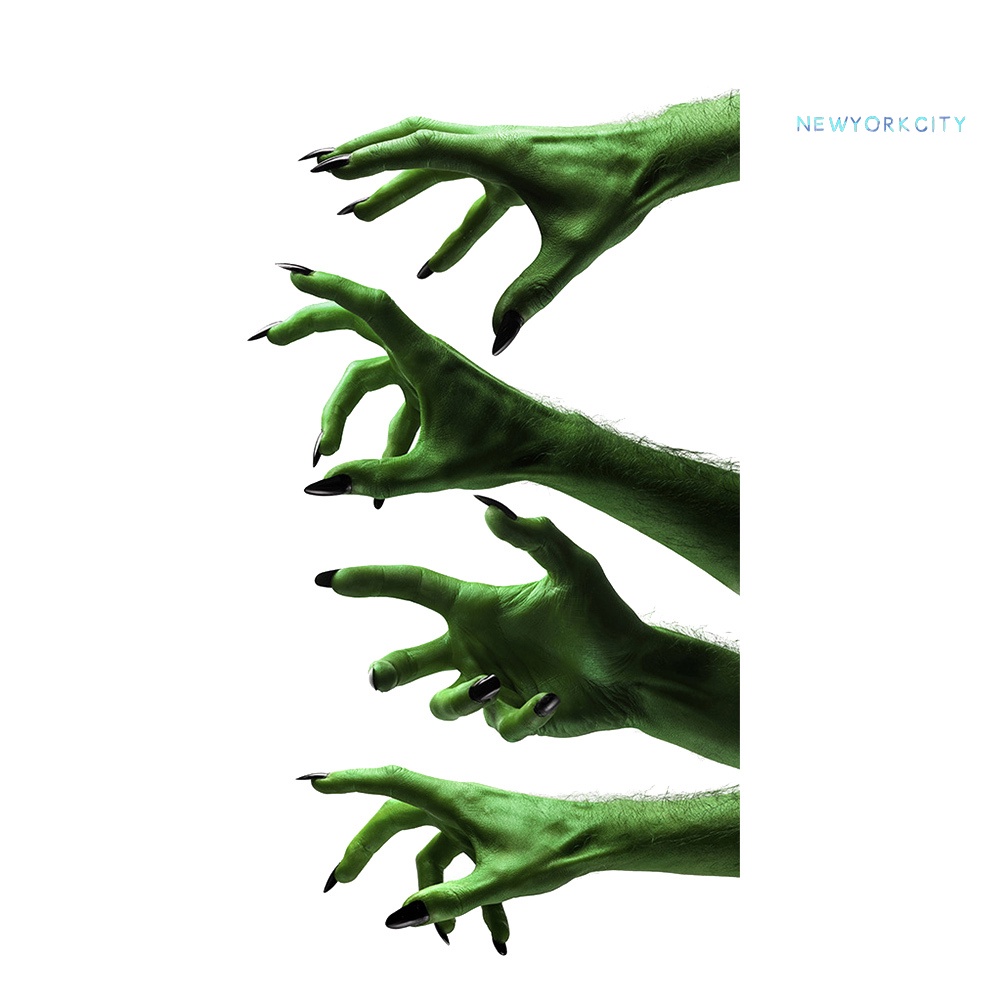 Decal dán tường Họa Tiết Halloween Kinh Dị 5 Tay Cầm