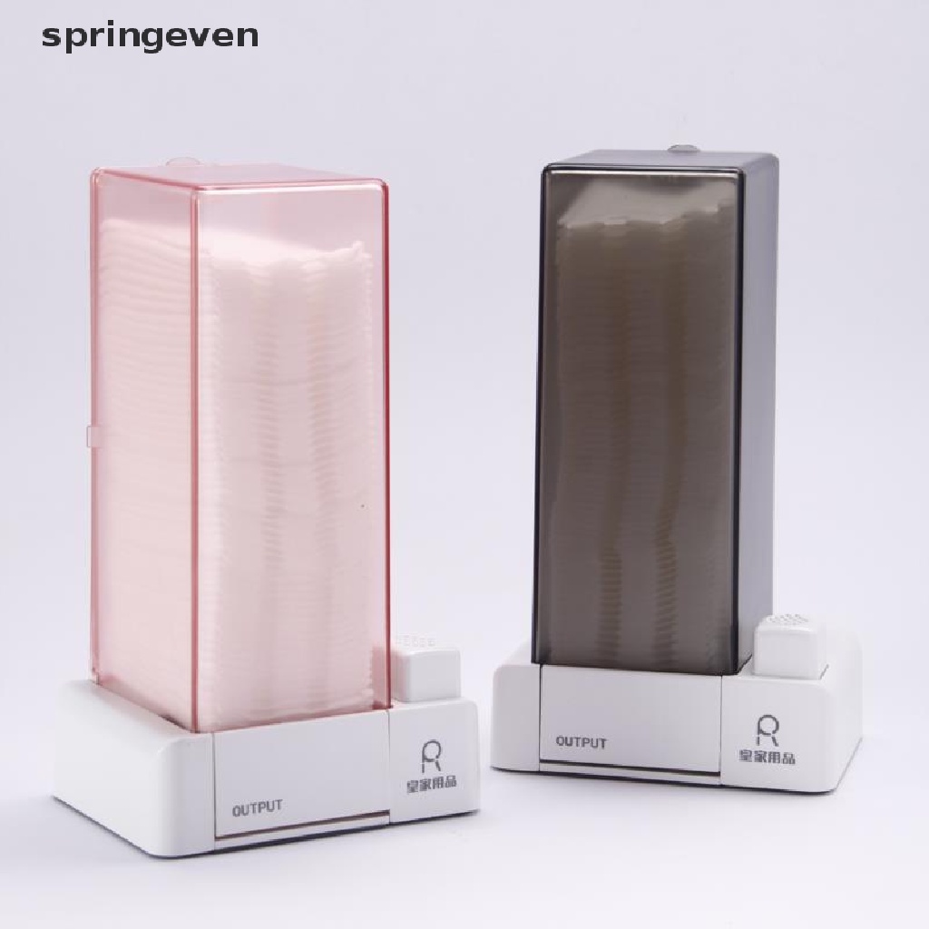 Hộp đựng bông tẩy trang kiểu nhấn tự động chống bụi tiện lợi