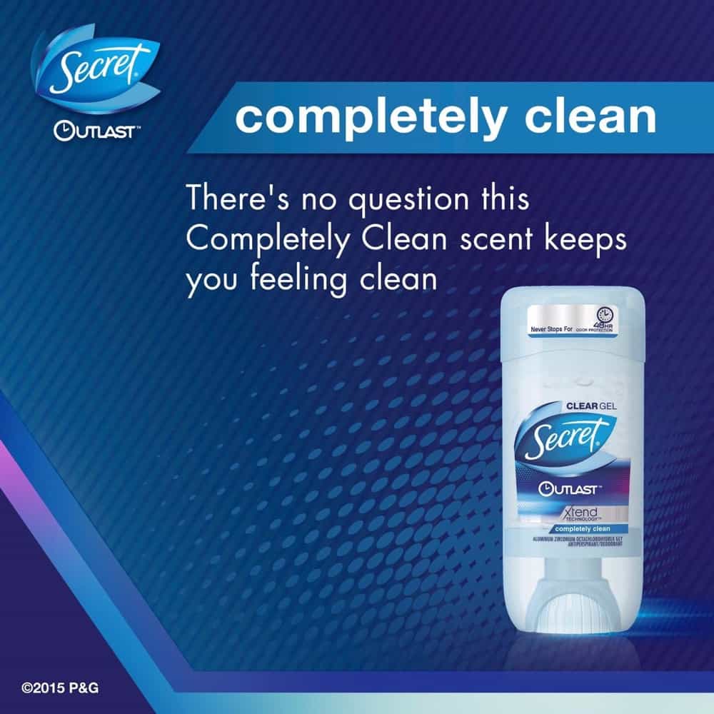 Gel khử mùi Secret Clear Gel Completely Clean 73g