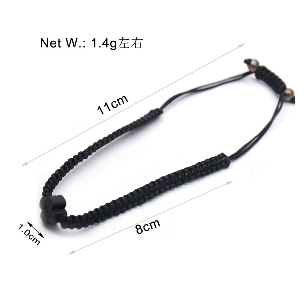 Vòng tay Công Giáo làm bằng dây thừng và gỗ hình thánh giá