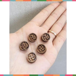 Charm Chữ Vạn Trầm Hương Tốc.Shop_TuanKiet_Jewelry