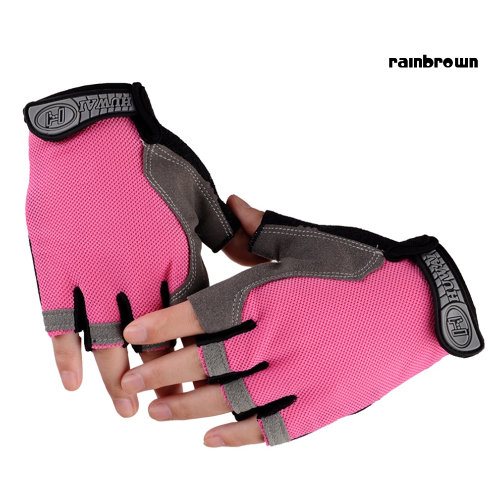 1 Cặp Găng Tay Hở Ngón Chống Trượt Dùng Tập Yoga / Đạp Xe