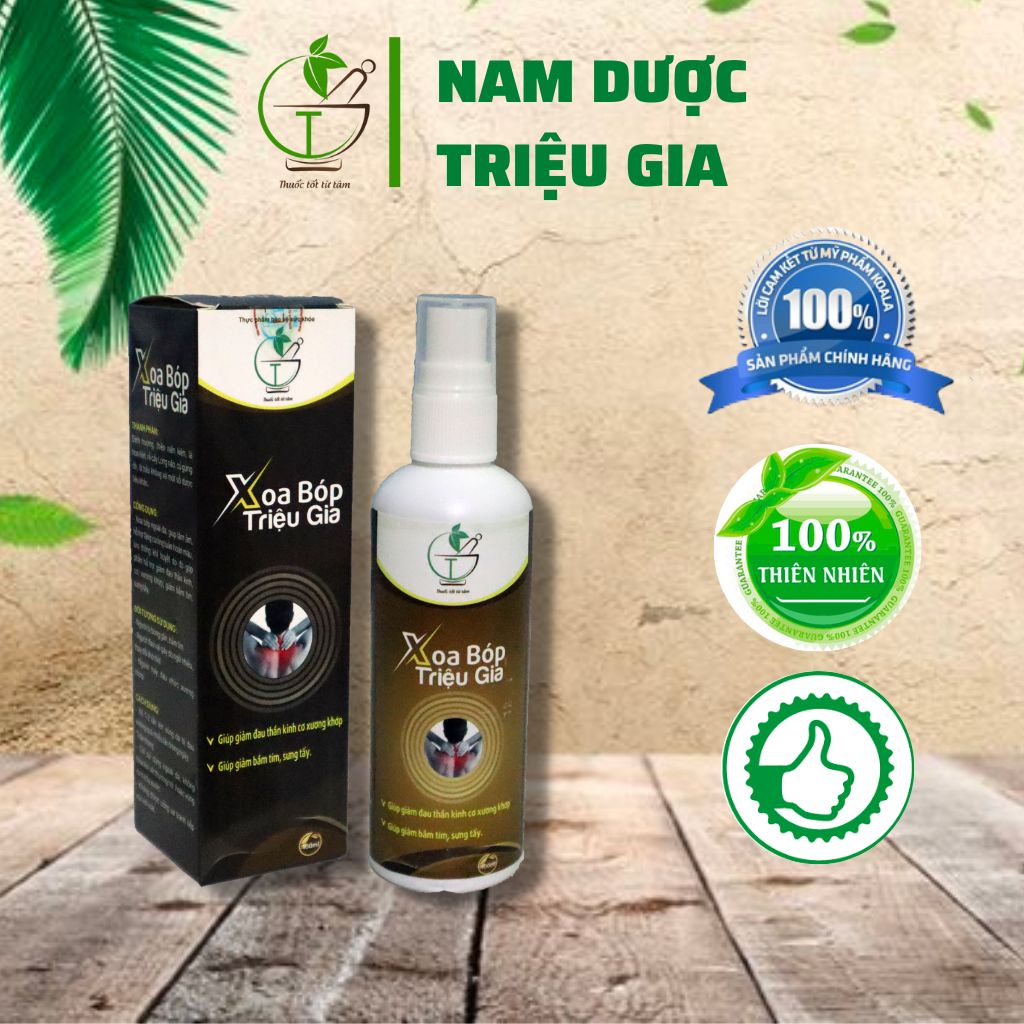✅Dung dịch xoa bóp giảm đau thần kinh cơ xương khớp Triệu Gia - Lọ 100ml