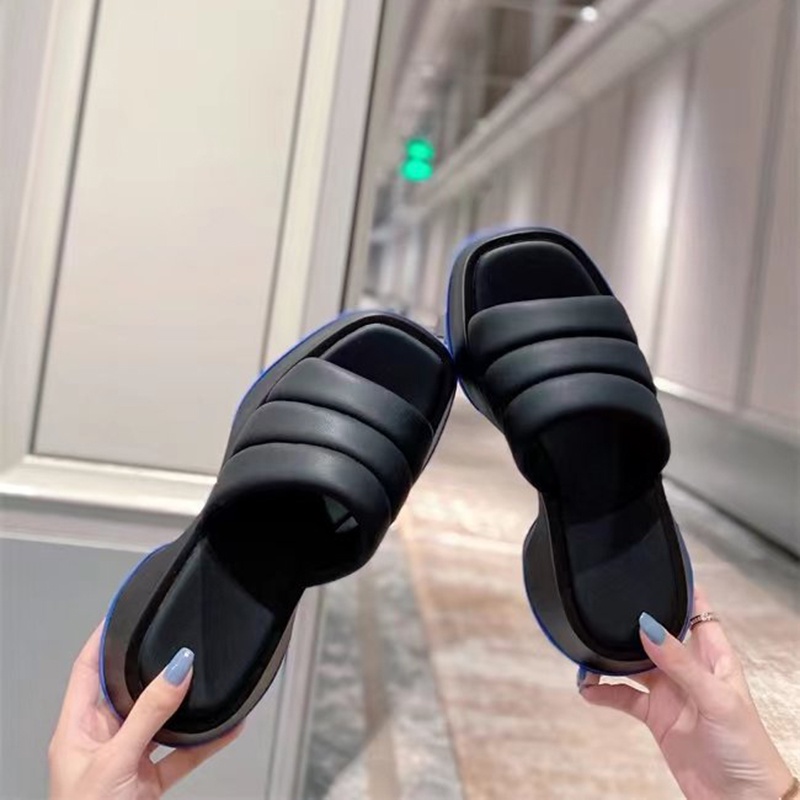 Dép Quai Ngang Đế Dày Thời Trang Dành Cho Nữ