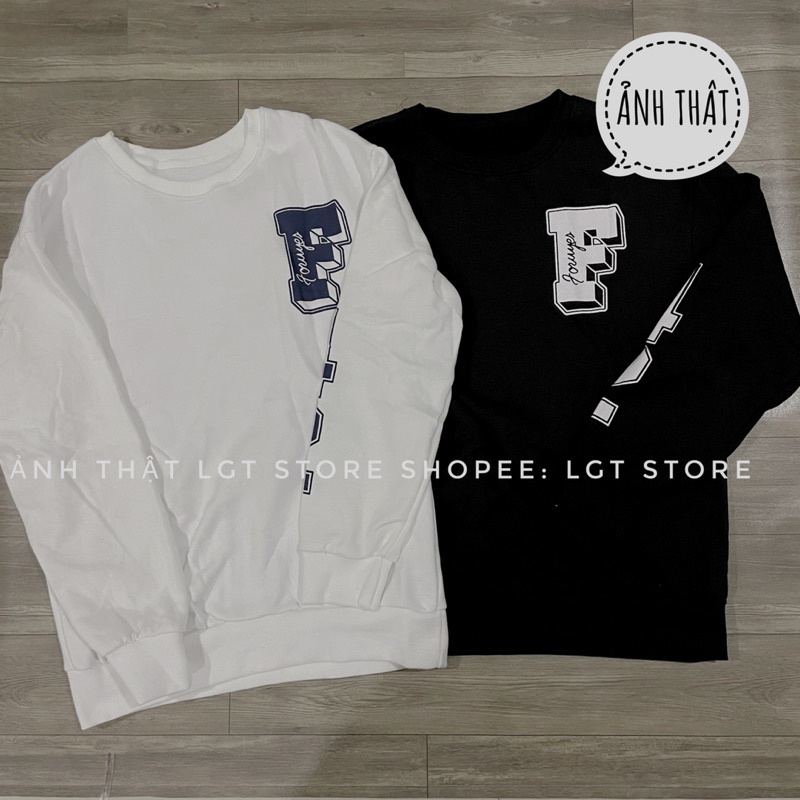 Áo khoác sweater [CÓ ẢNH THẬT] from rộng chất nỉ ngoại cao cấp in F42