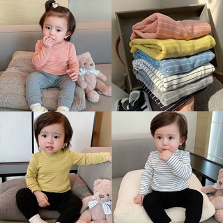 Áo giữ nhiệt cho bé, Áo thun bé gái hàng thiết kế chất dày dáng cao cổ mịn kích cỡ (6-18kg)
