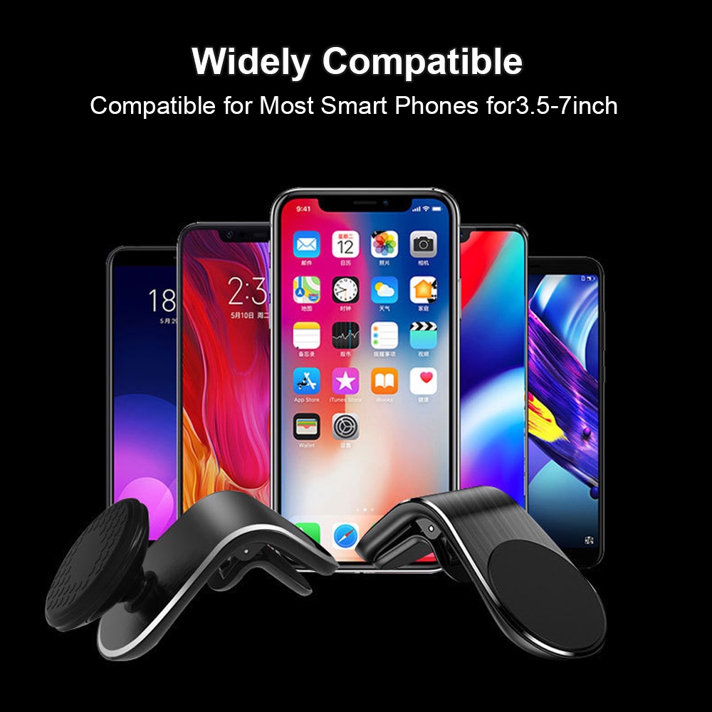 Giá Đỡ Điện Thoại Từ Tính mini Xoay 360 Độ Bằng Kim Loại Hình Dải Dán Tường / Xe Hơi