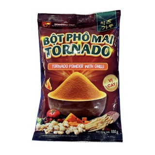 Bột phô mai cam lắc tornado - vị cay - gói 100gr