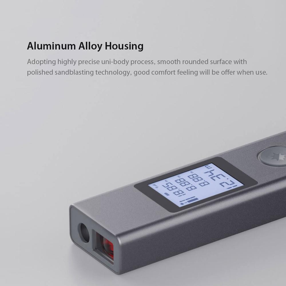 DUKA LS-P Máy Đo Khoảng Cách Laser Mới Máy Dò Phạm Vi Sạc Nhanh USB Độ Chính Xác Cao Cầm Tay, 40M