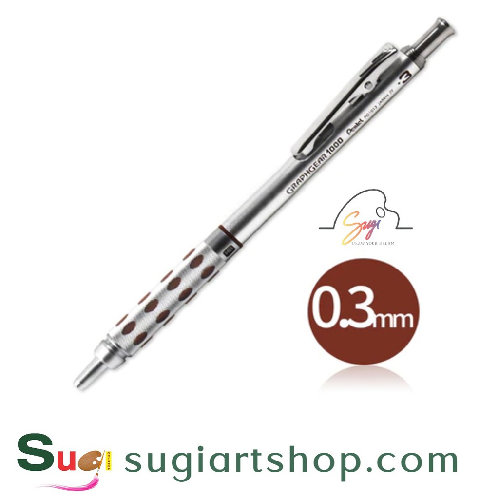 Chì bấm soạn thảo cơ khí Pentel Graph Gear 1000 Mechanical Drafting Pencil Đúc ...