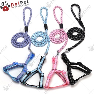 Dây Dắt Kèm Yếm Ngực Chấm Chỉ DDYN008 Cho Thú Cưng