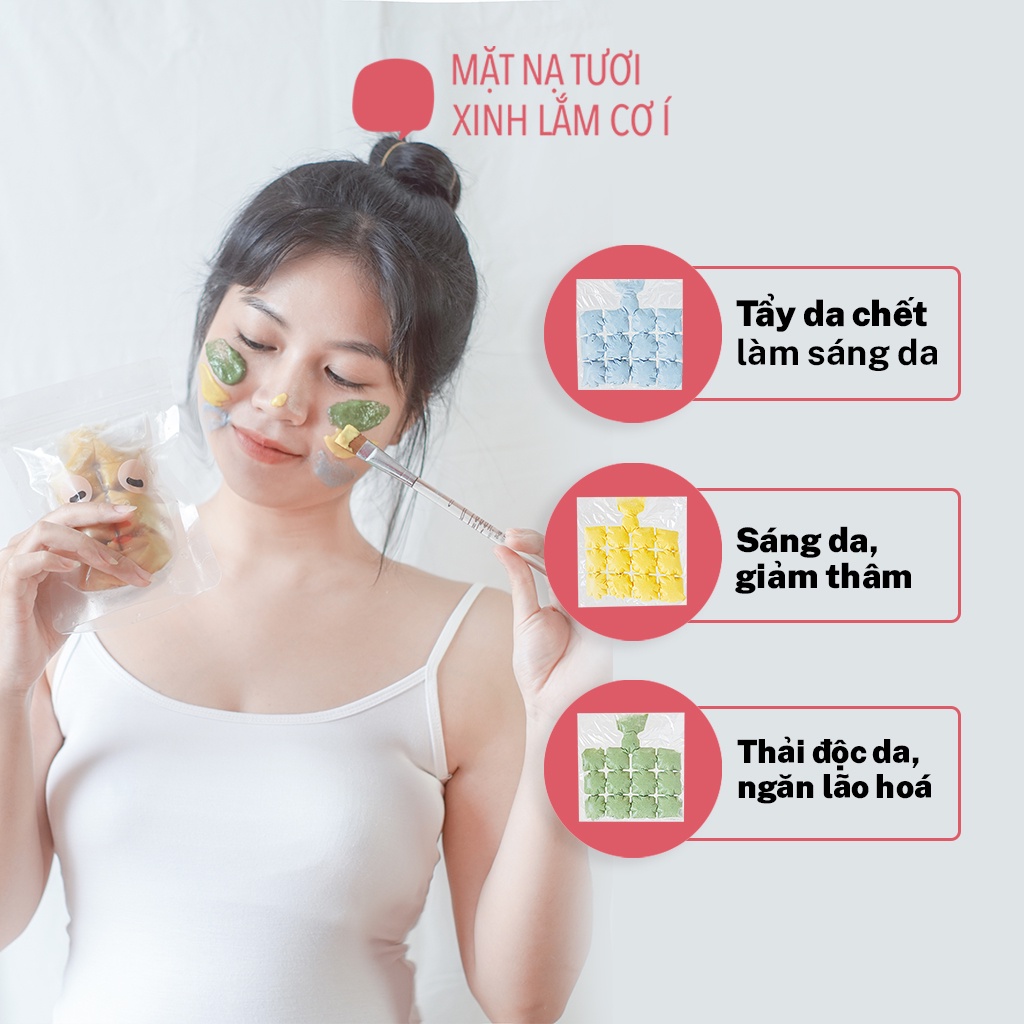 Mặt nạ dưỡng trắng da Glow Me Bae 600g dạng sệt căng bóng mịn màng - HCM only - Mặt Nạ Tươi