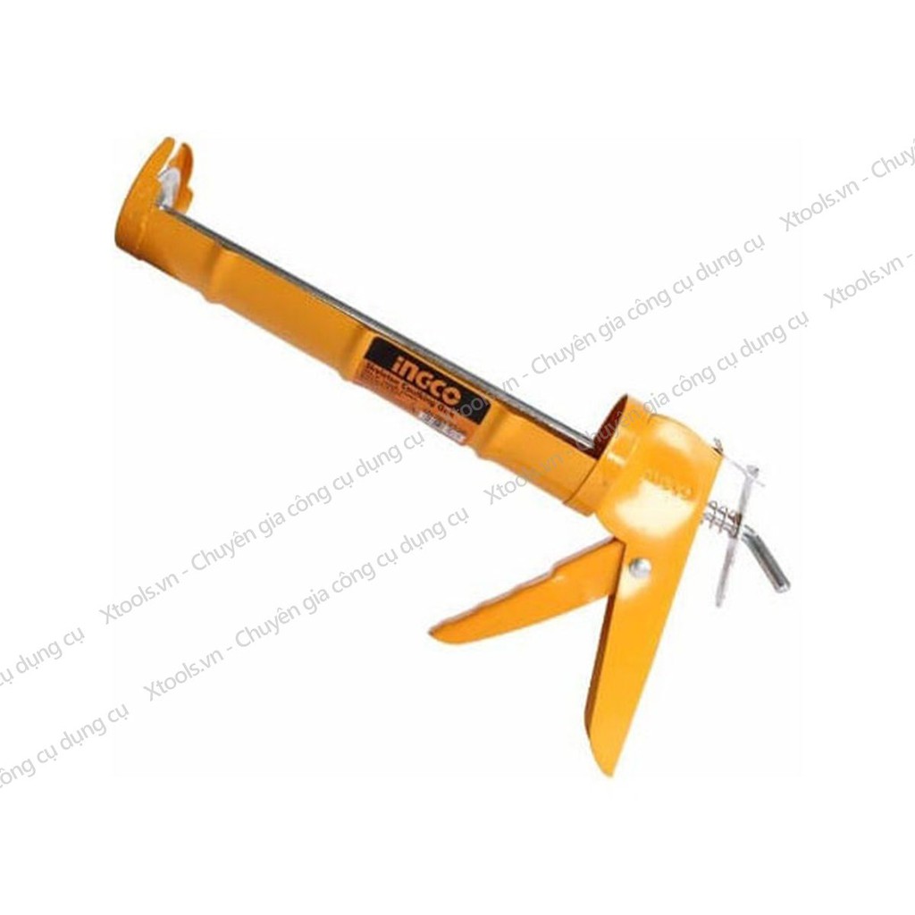 Súng bơm keo Silicol HCG0309 INGCO 9Inch súng bắn keo silicol thân xương thép siêu bền chắc chịu lực cao