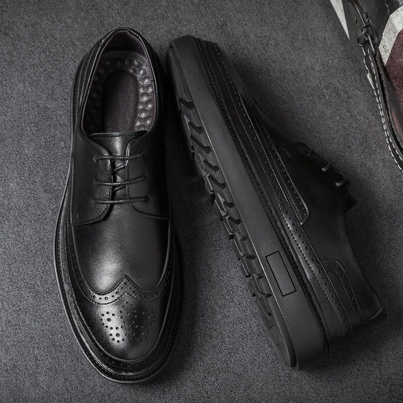Giày Tây Nam Da Bò Nguyên Tấm, Modern Derby HandMade Cao Cấp CN037