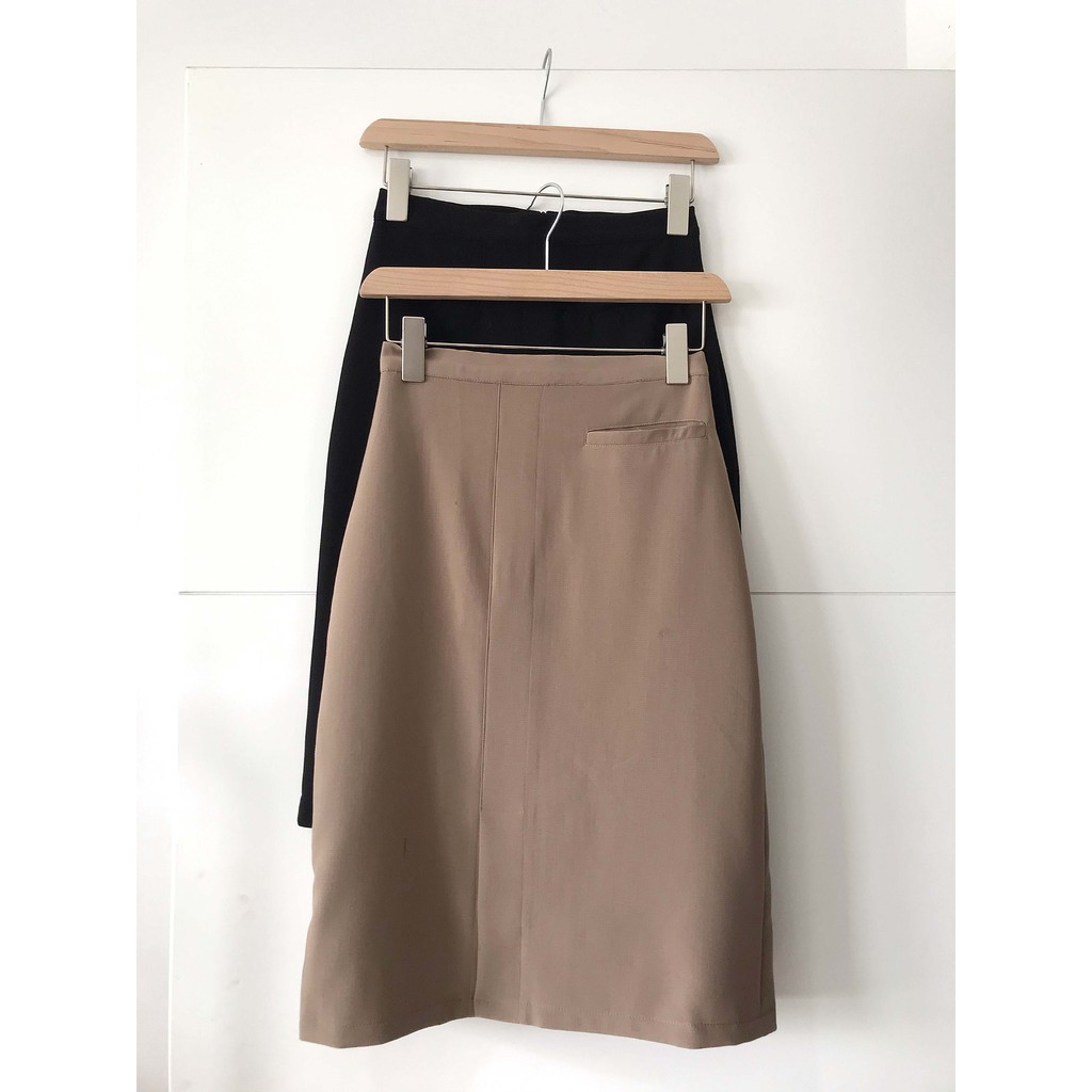 Chân váy công sở KHO dáng A hàng thiết kế chất dày dặn không nhăn