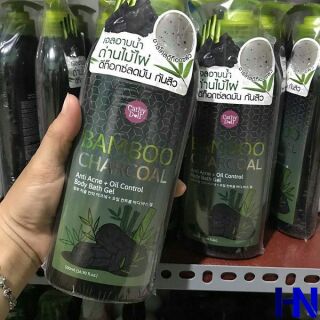 SỮA TẮM THAN TRE CATHY DOLL BAMBOO CHARCOAL ANTI ACNE + OIL CONTROL BODY BATH GEL 500ML