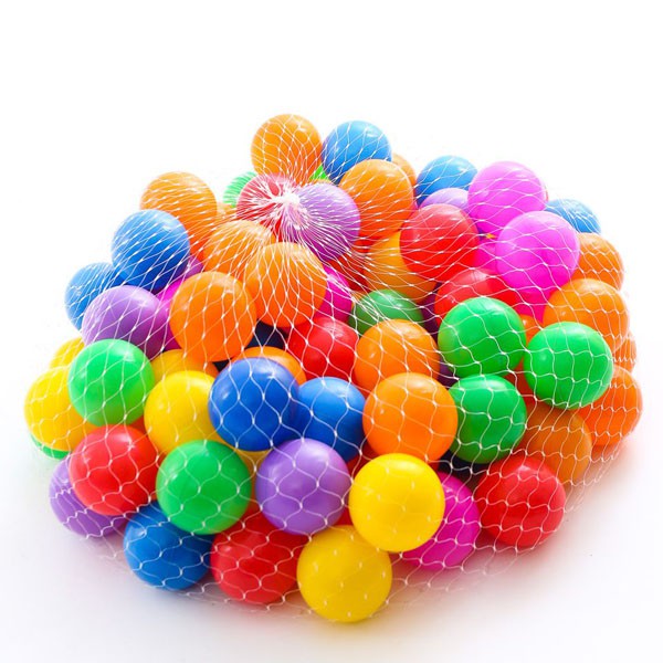 Túi 100 quả bóng nhựa cao cấp loại mềm cho bé